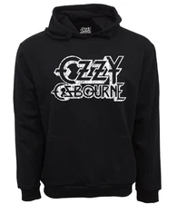 OZZY OZBOURNE VINTAGE BLACK WHITE LOGO HOODIE