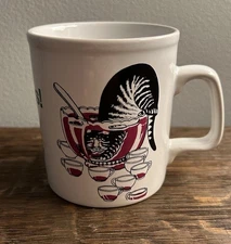 Kliban Cat in Punch Bowl Cheers! Mug Cup Kiln Craft England Vintage