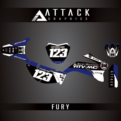 Attack Graphics Fury Bike Graphics Kit Yamaha TTR110E 2012 MPN YAM_C_29_FURY