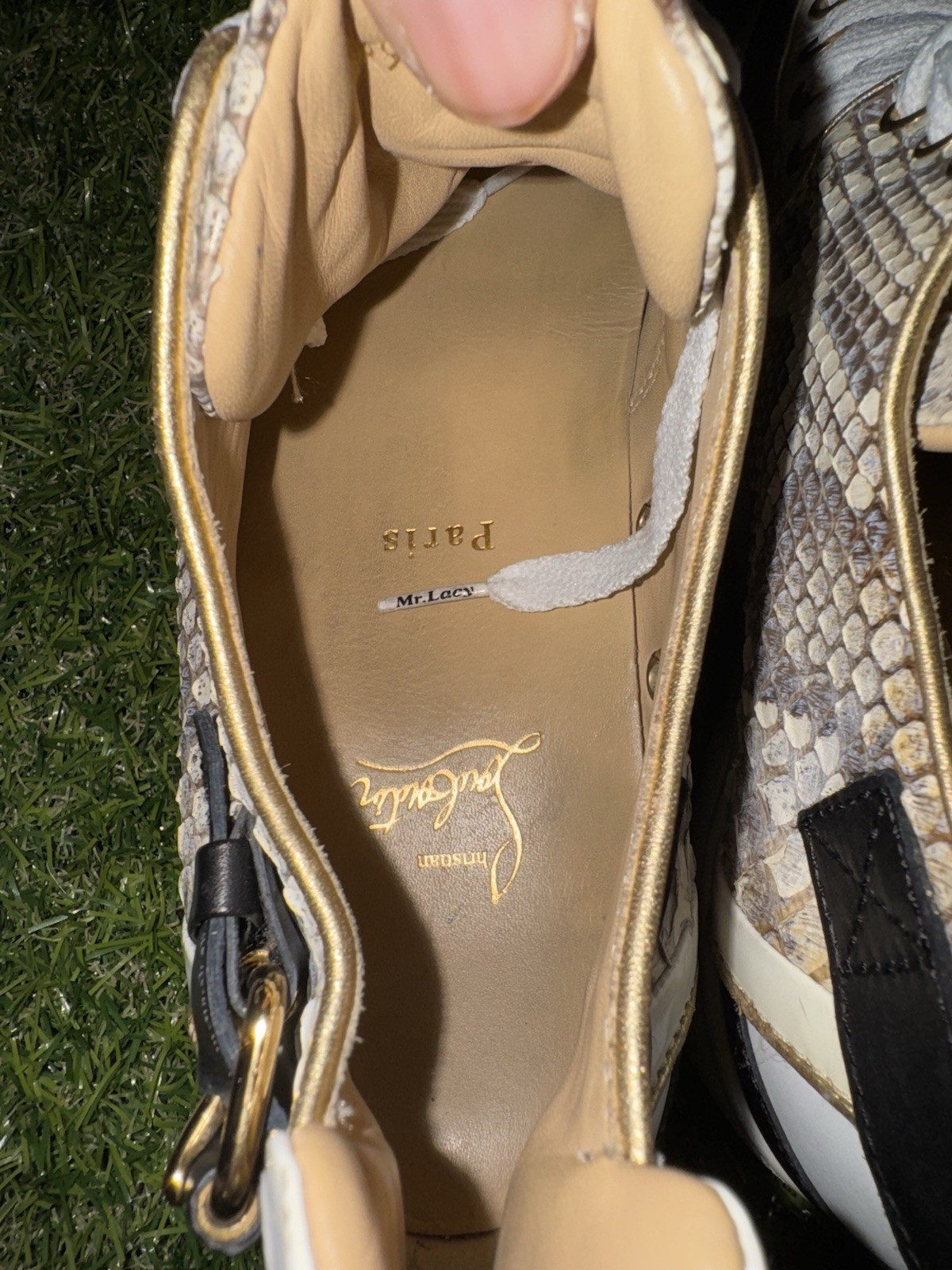 Christian Louboutin Multicolor Python and Leather… - image 16