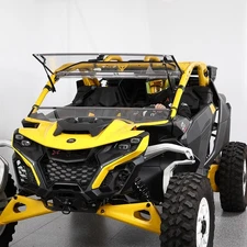 UTV Front Flip Windshield Scratch Resistant for Can Am Maverick R/Max 2024-2026