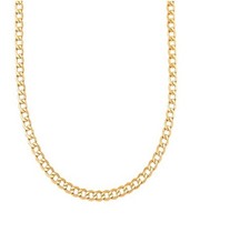 18K Gold Filled Tarnish-FREE 20" 20mm Flat Cuban Curb Chain Necklace A819 Yellow