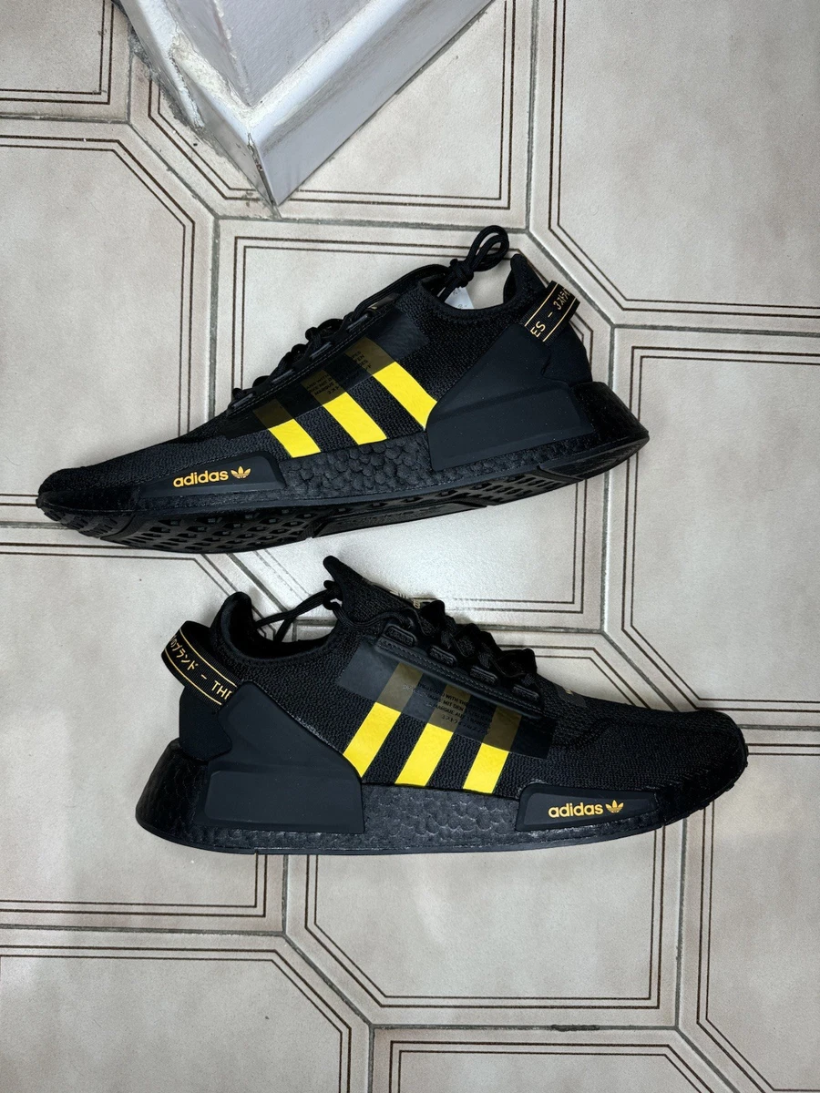 adidas NMD_R1 V2 Black Solar Gold | eBay