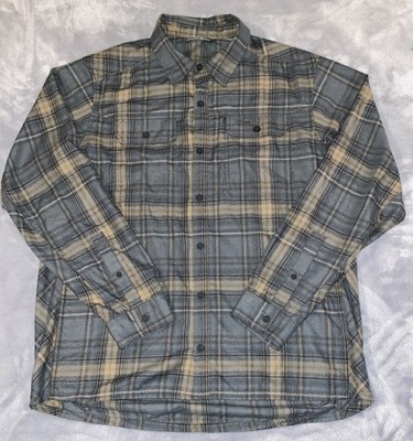 Sitka Gear Frontier Plaid Flannel Shirt Mens XL Wool Blend Oak Green Brown NWOT