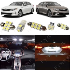 10 White LED lights interior package kit for 2016-2019 2020 Kia Optima+Tool KO2W