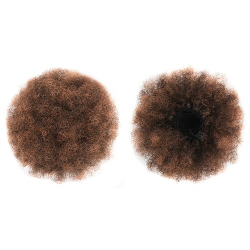 Short Curly Chignon Synthetic Chignon Afro Puff Hair Bun Drawstring Ponytail - Picture 23 of 33