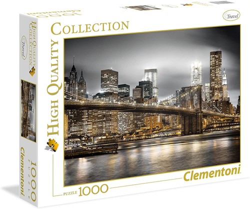 Clementoni Puzzle 39366 New York Skyline (1000 Pièces) Puzzle Brooklyn Bridge