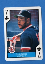 1990 US Playing Card Co Major League All-Stars Playing Cards #7 Ellis Burks