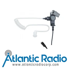 Atlantic Radio AT1W-M15 Acoustic Tube Earpiece - 1 Wire Kit - PTT/MIC