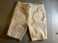 Justice Girls White Premium Denim Shorts Size 10R