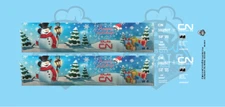 Canadian National CN Holiday Hopper HO Scale Decal Set