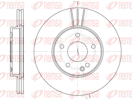 Remsa 2X Bremsscheibe Vorne Ø284 Mm BelüFtet FüR Mercedes-Benz C-Klasse T-Model-image