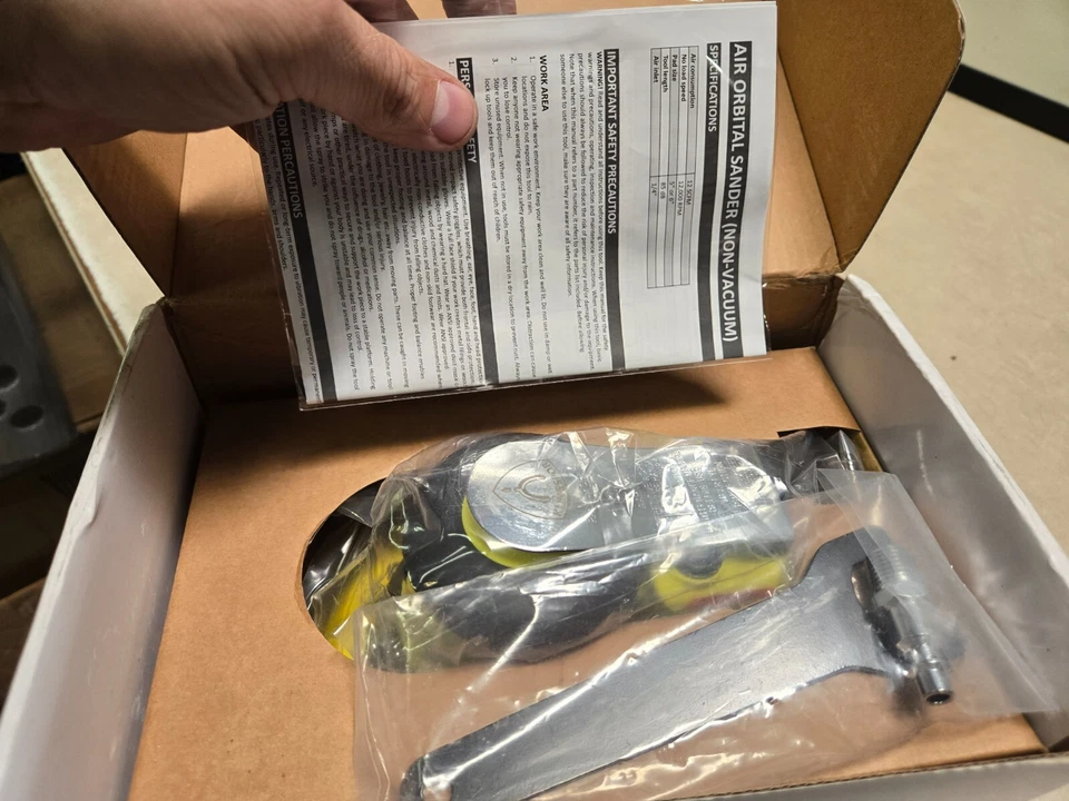 Klingsport Spartan Orbital Sander 6" 3/16 New Open Box - Image 4 of 4