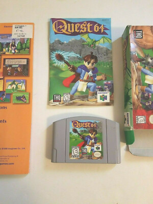 Quest 64 Nintendo 64 N64 Authentic Complete Game CIB w/ Official
