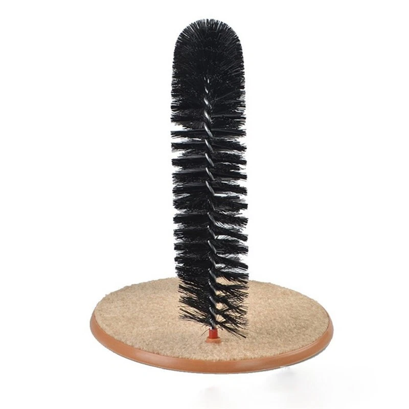 Massager Free Cat Arch Kitten Scratching Cats Grooming Scratcher Bristles Catnip - Image 2 of 4