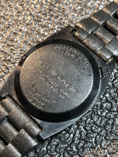 Vintage 1970's Texas Instruments Series 550 Digital LCD Wrist Watch Mens New Bat - Picture 9 of 23