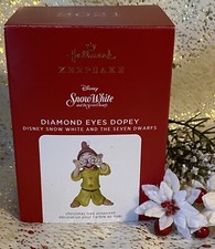 2021 Hallmark DIAMOND EYES DOPEY Snow White  7 Dwarfs DISNEY Premium Ornament