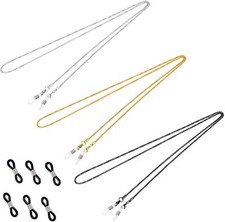 Whaline 3 Pieces Eyeglasses Chain Sunglass Neck Strap Holder with 6 Pcs...