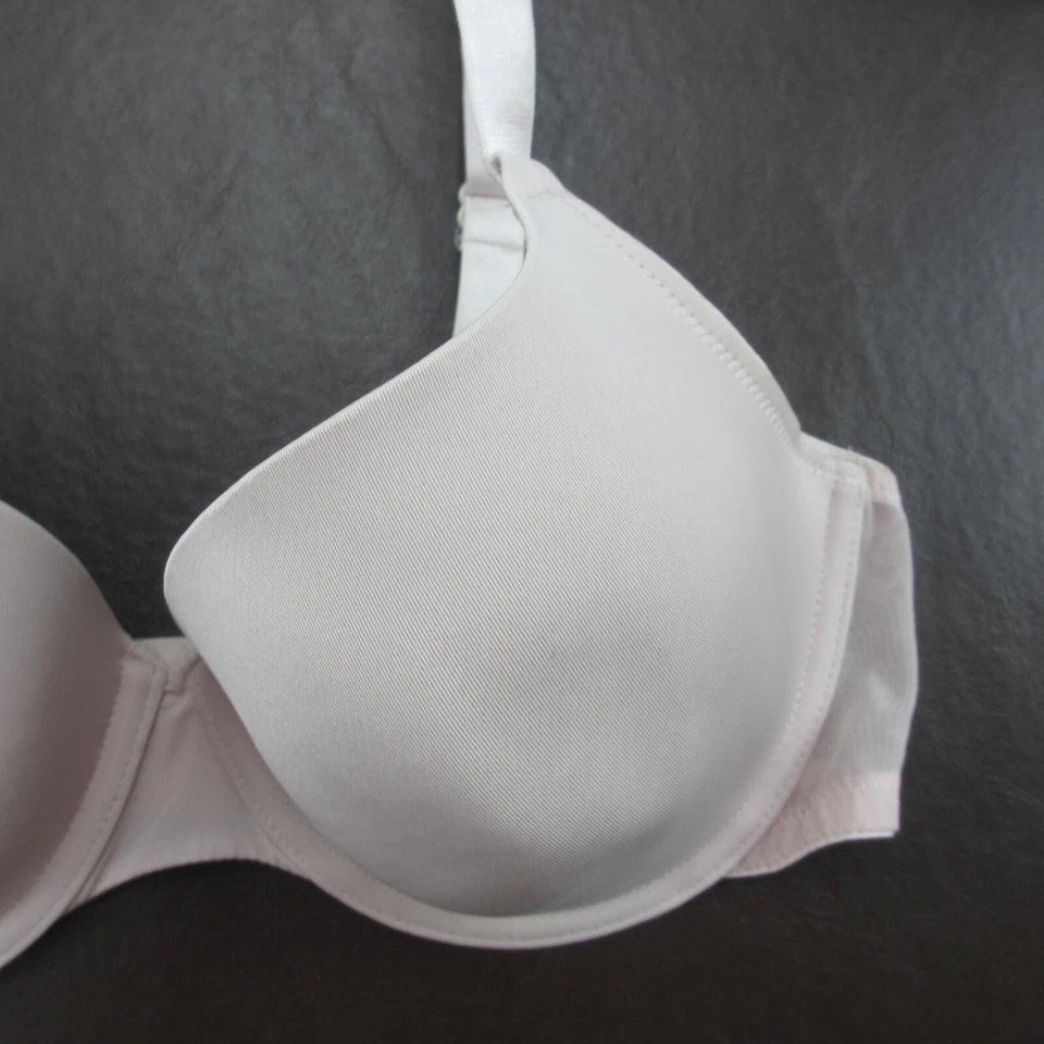 Sujetador H&M 36D Rosa Con Aros Acolchado Cierre Ajustable Espalda Foto 4 de 4