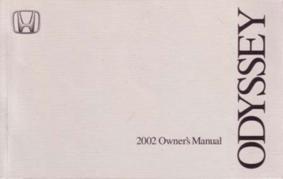 Honda odyssey 2022 owners manual