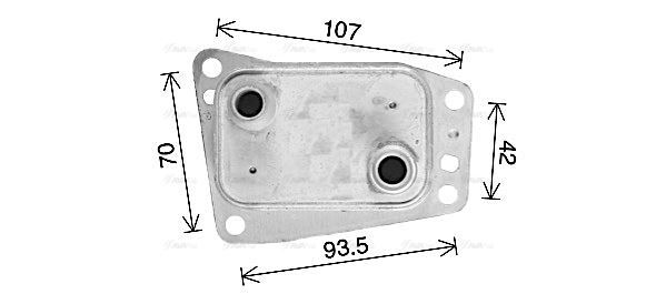 CN3327 AVA Oil cooler FIT PEUGEOT 3008 (2009) 2.0 BLUEHDI/HDI