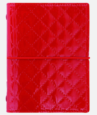   Filofax Domino Luxe Pocket Organizer   Red, Stylish & Compact  