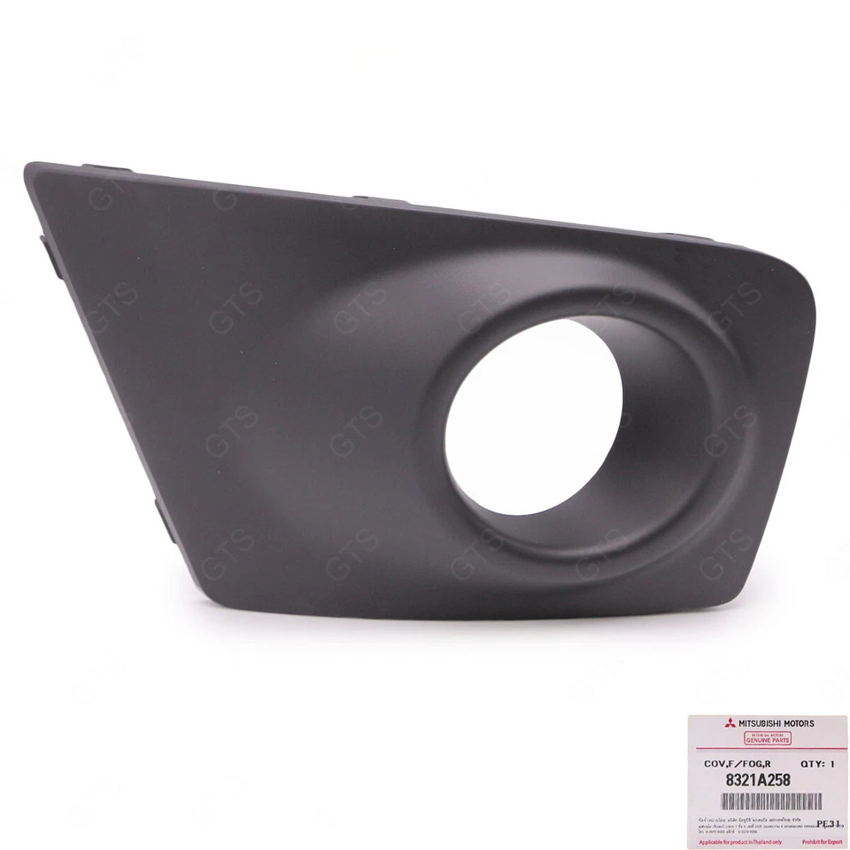 Rh Black Plastic Fog Lamp Spot Light Cover For Mitsubishi L200 Triton 2009 2013 - Image 4 of 4