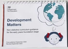 Development Matters EYFS Non-statutory Early Years New.