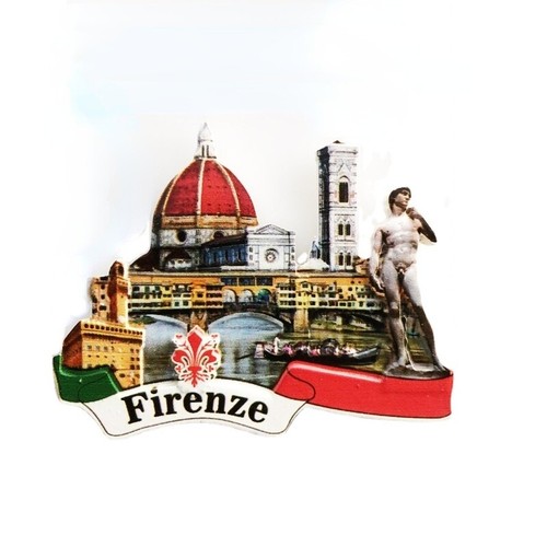 Renaissance Florence David Statue/Cathedral 3D Refrigerator Magnets - Picture 1 of 5