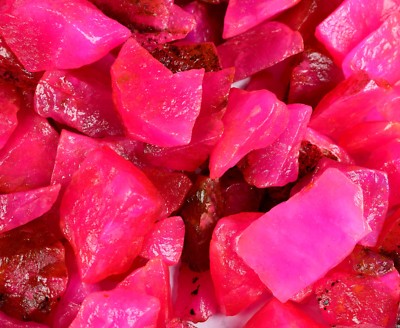 Natural African Pink Sapphire Gemstone Rough Lot Season End Sale