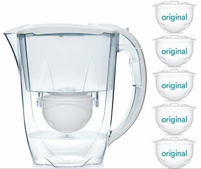 Oria Water Filter Jug With 5 X 60 Day Water Filter C Aqua Optima 10 Month Pack Water Filters Small Kitchen Appliances