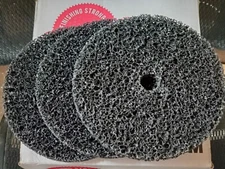 (3) 3M Scotch Brite 7” x 7/8" Clean Strip Paint Rust Removal Disc Extra Coarse