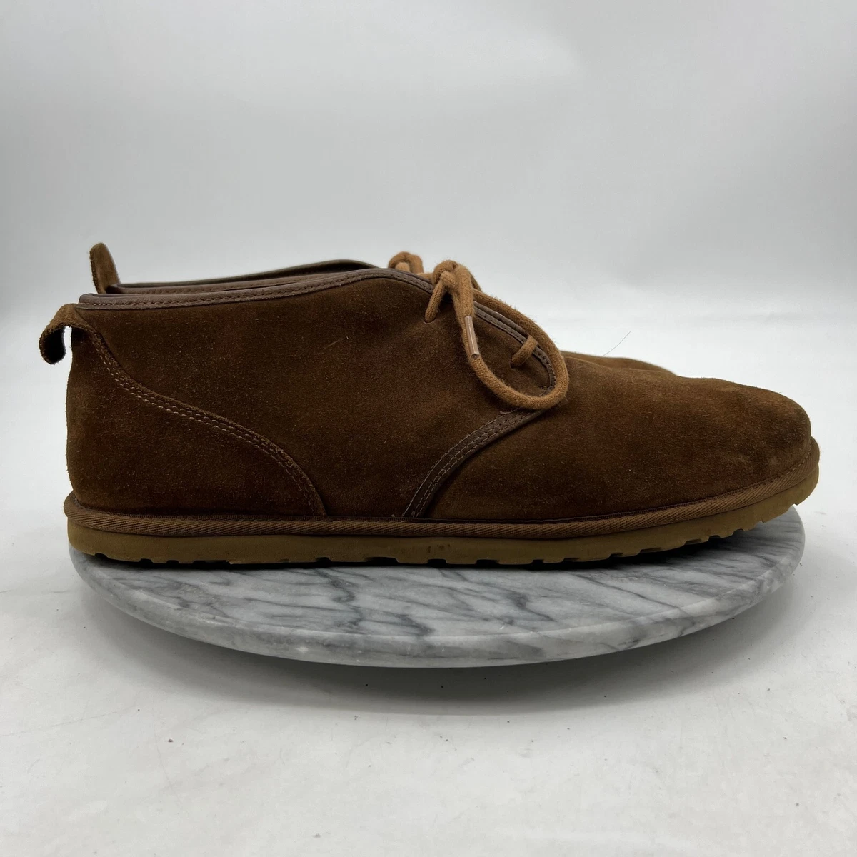 UGG Boot Mens 14 Maksim Chukka Tamarind Brown Sheepskin Lo Profile
