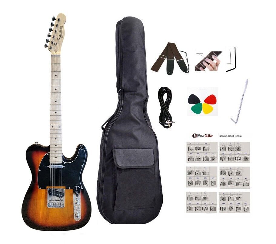 Telecaster PG365T Electric Guitar for beginners Sunburst with Package