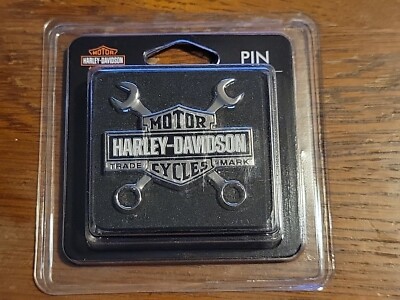 Harley Davidson Bar and Shield Motorcycle Mechanic Wrenches Lapel Pin new