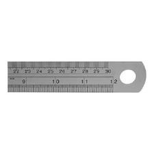 Stainless Steel Rule - Metric/Imperial - Rigid - EC2 - 1M