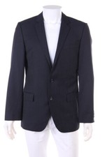 HUGO HUGO BOSS virgin wool blazer Pinstripes 48 blue black Amaro/Heise