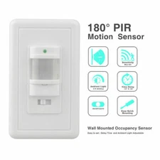 Lots In-Wall Motion Sensor Light Switch, PIR Occupancy Sensor Single-Pole Use
