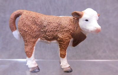 CollectA NIP * Hereford Calf * 88236 Breyer Baby Beef Cow Model Toy Figurine