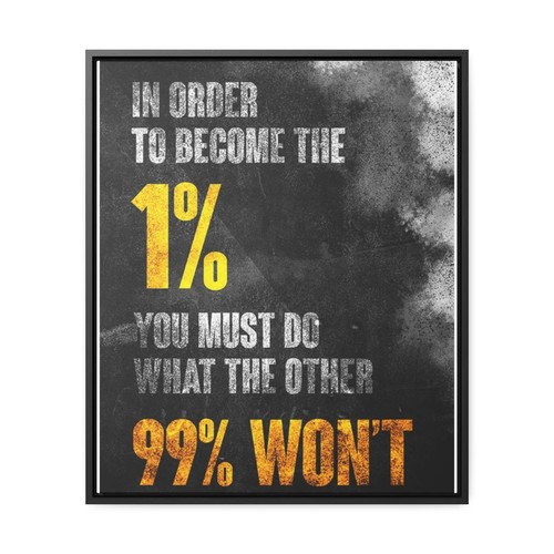 Motivational Wall Art Canvas, Inspiring Quote for Home Office, Gallery Wraps, - Picture 10 of 13