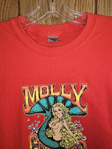 Molly Goodheads Raw Bar Ozona Fl 2xl Xxl Mens Red Double-sided Graphic Logo Tee - Picture 2 of 11