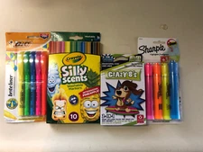 School Supplies Sharpies, Crazy 8 Game Cards Highlighter And Washable Maker H8