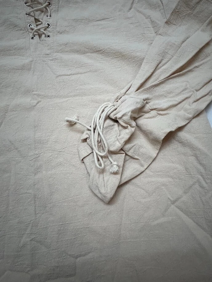 Camisa Medieval Hombres Renacimiento Poeta Escocés Vampiro Prendas para el torso Camisa Pirata Foto 3 de 4