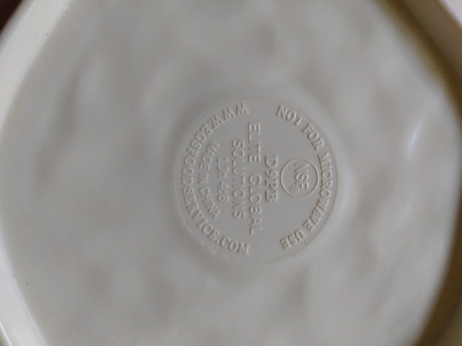 Set 5 Elite Global Solutions TUSCANY Melamine 9" Bowl Plates Dishes OrangeFloral