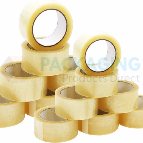 72 ROLLS OF CLEAR PACKING PARCEL TAPE 48mm x 66M (2") - Picture 5 of 7