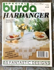 Special Burda Hardanger 1990 - 55 Designs Magazine - Pull Out Pattern Intact