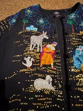 Michael Simon Vintage 2002 Christmas Nativity Manger, medium size 