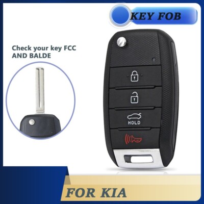 2 For 2014 2015 Kia Optima Soul Keyless Remote Flip Car Key Fob Case Replacement - Foto 6