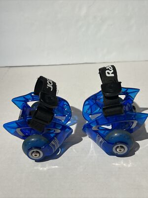 Razor Turbo Jetts Heel Wheels DLX Blue with Lighted Wheels Adjustable Width