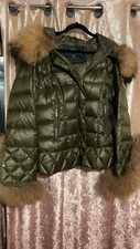 Holland Cooper Coat Size Medium Real Fox Fur